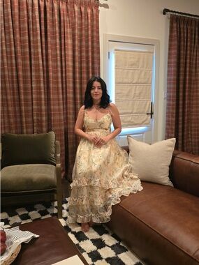En Saison Cream Floral Maxi Dress